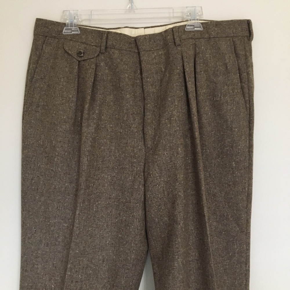 Dunhill Tan Wool Men's Trousers